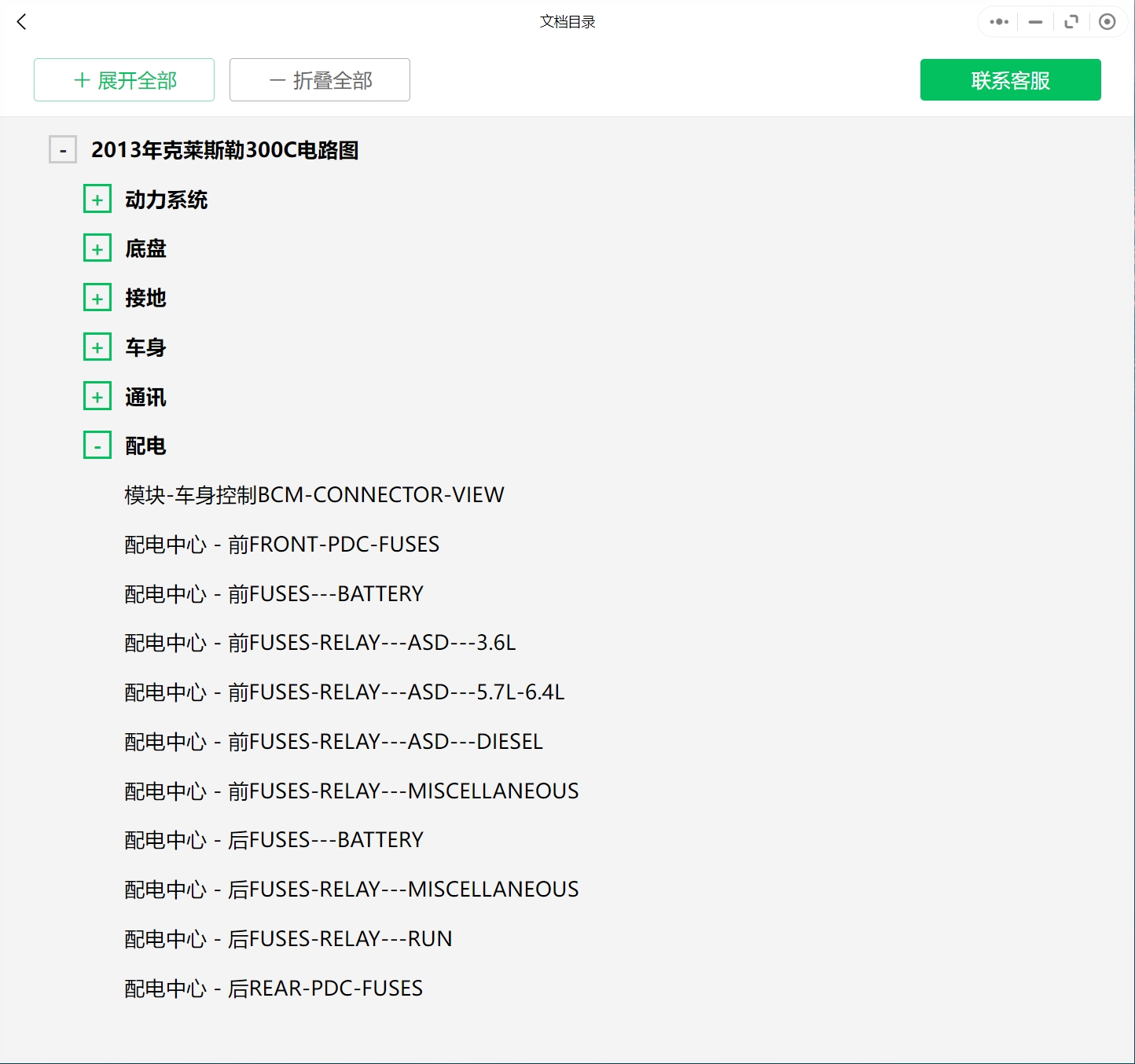 2003-2019年克莱斯勒汽车维修手册和电路图线路接线图资料更新汽修帮手资料库