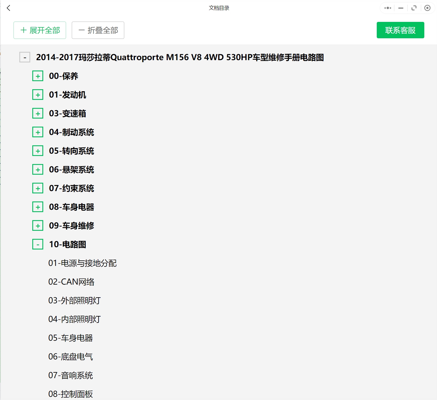 2008-2017年玛莎拉蒂汽车维修手册和电路图[资料更新]