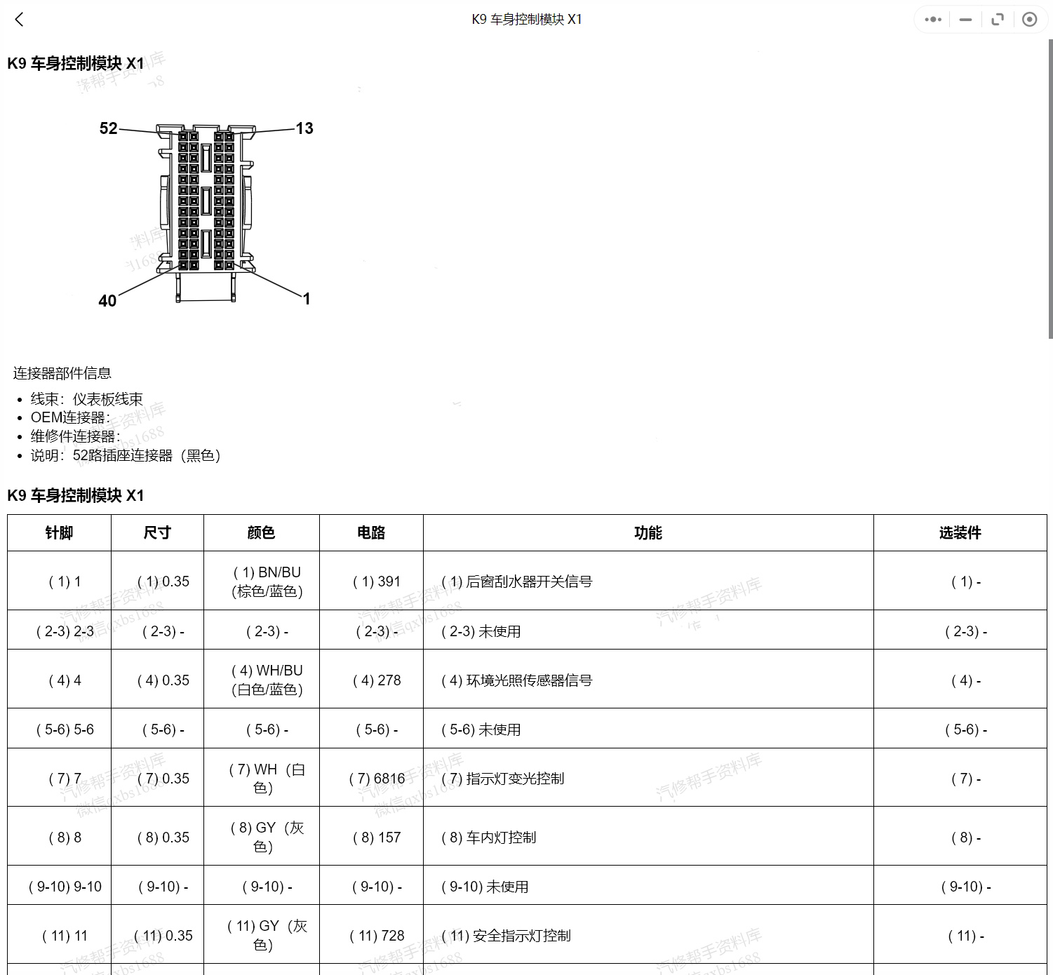 【动态专修】2010-2024年别克维修手册和电路图资料更新