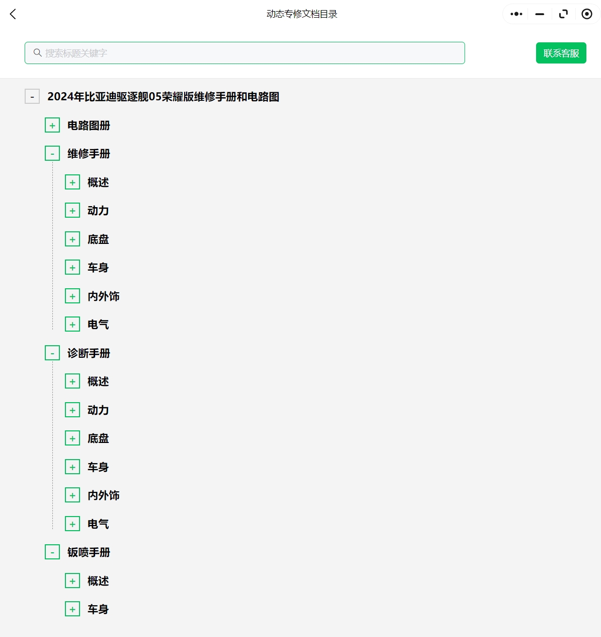 2021-2024年比亚迪宋L海豹汉EV唐DMi驱逐舰05秦PLUS荣耀版维修手册电路图资料